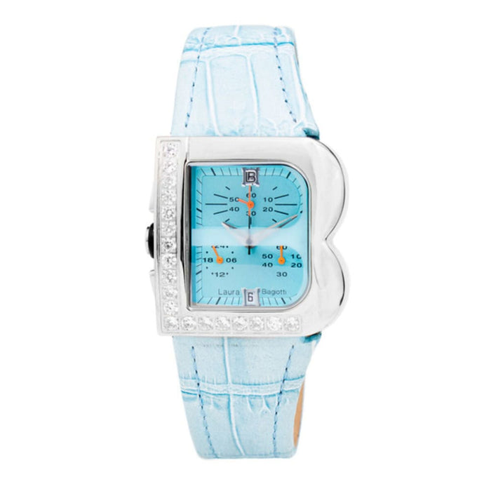 Laura Biagiotti Lb0002l-04z Ladies Quartz Watch Blue 33mm