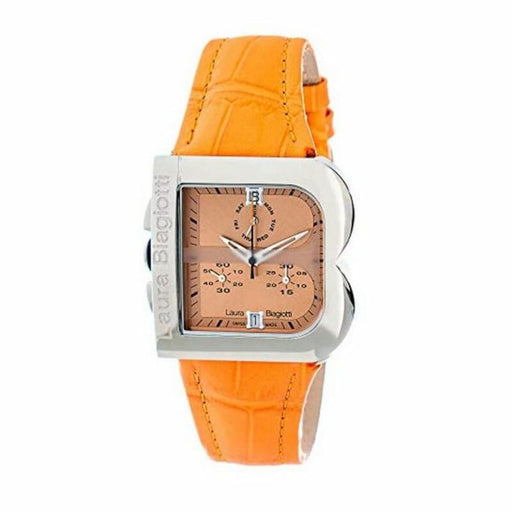 Laura Biagiotti Lb0002l-na Ladies Quartz Watch Orange 33mm