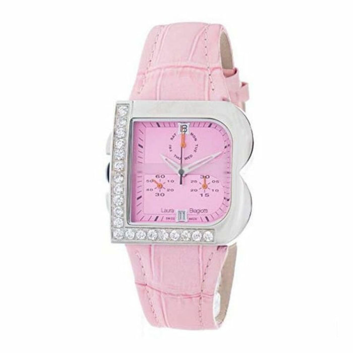 Laura Biagiotti Lb0002l-rs Ladies Quartz Watch Pink 33mm