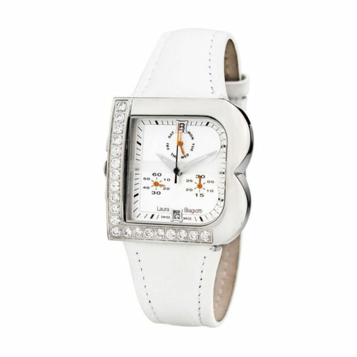 Laura Biagiotti Lb0002l-b Ladies Quartz Watch Silver 33mm