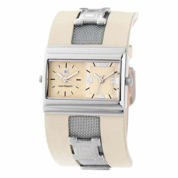 Laura Biagiotti Lb0047l-04 Ladies Quartz Watch Beige 34mm