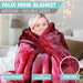 Laura Hill 600gsm Faux Mink Blanket Double-sided Queen Size