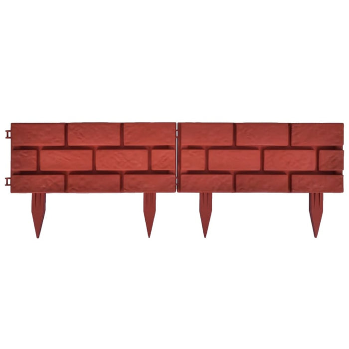 Lawn Divider With Brick Design 11 Pcs Oaoxpi