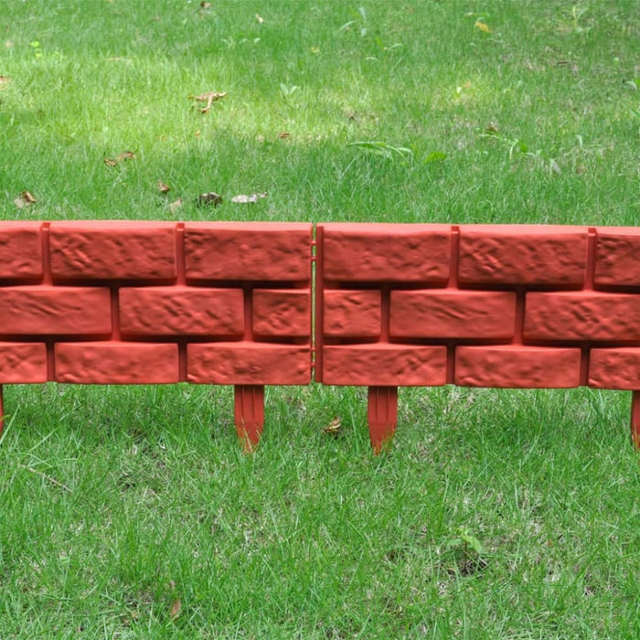 Lawn Divider With Brick Design 11 Pcs Oaoxpi