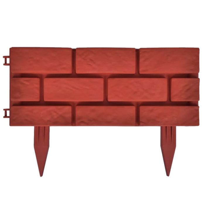 Lawn Divider With Brick Design 11 Pcs Oaoxpi