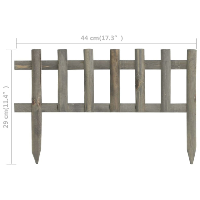 Lawn Edgings 10 Pcs Firwood 4.4 m Toanap