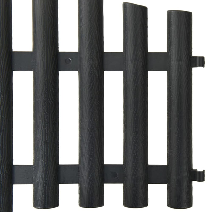 Lawn Edgings 17 Pcs Anthracite 1000 Cm Polypropylene Tonxnx