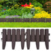 Lawn Edgings 36 Pcs Brown 10 m Pp Anlxb