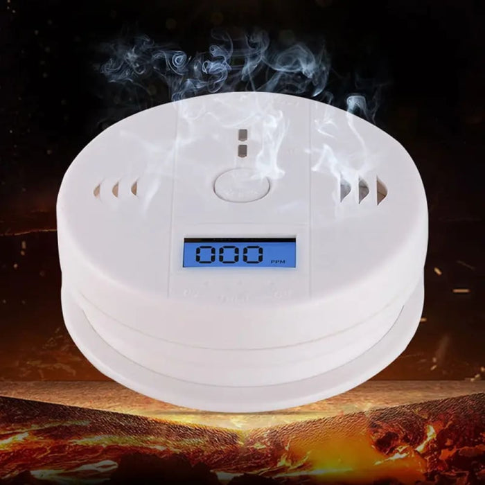 Lcd Display Carbon Monoxide Alarm Wireless Home Safety