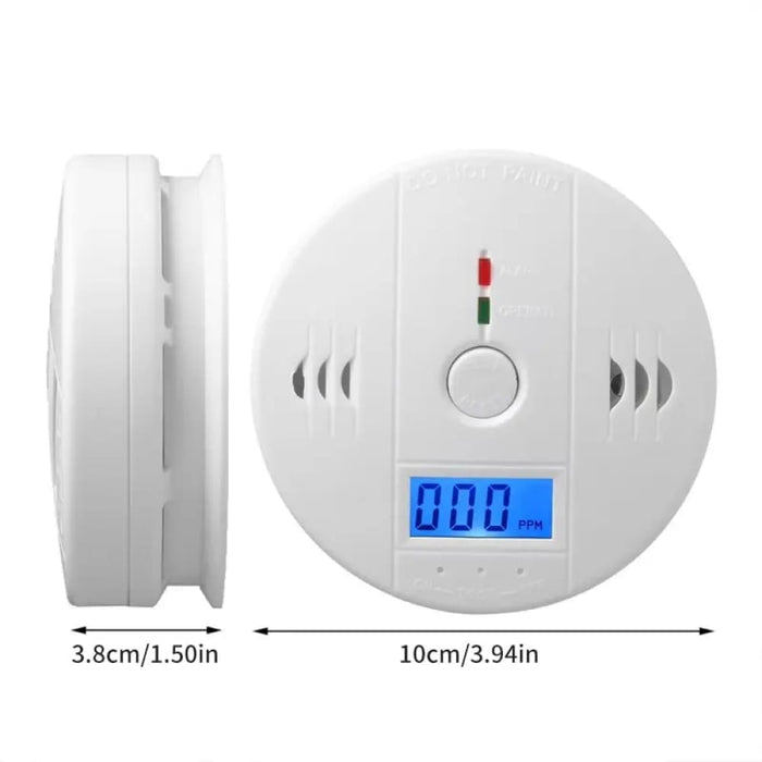 Lcd Display Carbon Monoxide Alarm Wireless Home Safety