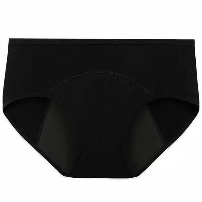 Leak Proof Menstrual Panties For Women And Men Black Cotton