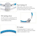 Pu Leather 925 Sterling Silver Snowflke Clip With Blue