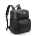 Leather Diaper Backpack With Usb