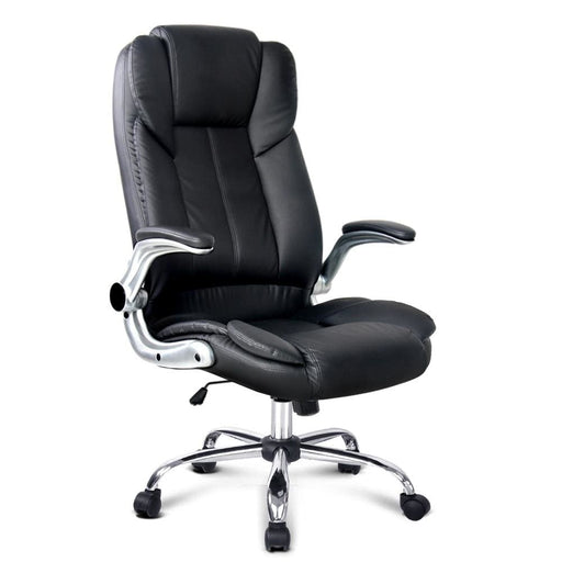 Pu Leather Executive Office Desk Chair - Black