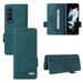 Leather Flip Phone Case With Magnetic Clasp For Samsung