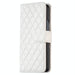 Leather Flip Wallet Case With Diamond Lattice For Samsung