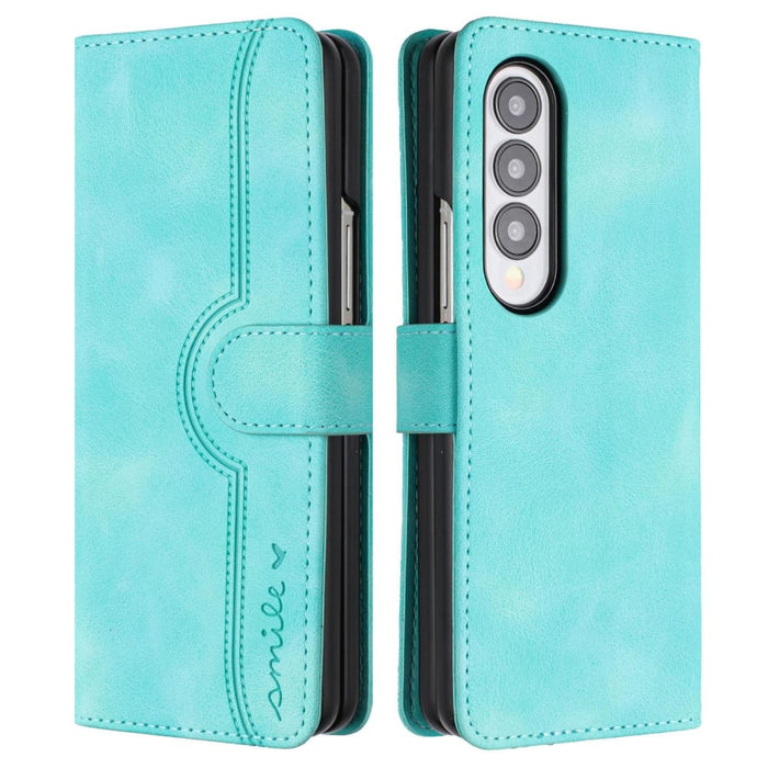 Leather Phone Case With Heart Pattern For Samsung Galaxy z