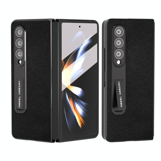 Leather Phone Case With Holder For Samsung Galaxy z Fold 4