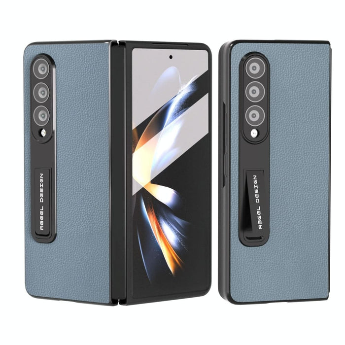 Leather Phone Case With Holder For Samsung Galaxy z Fold 4