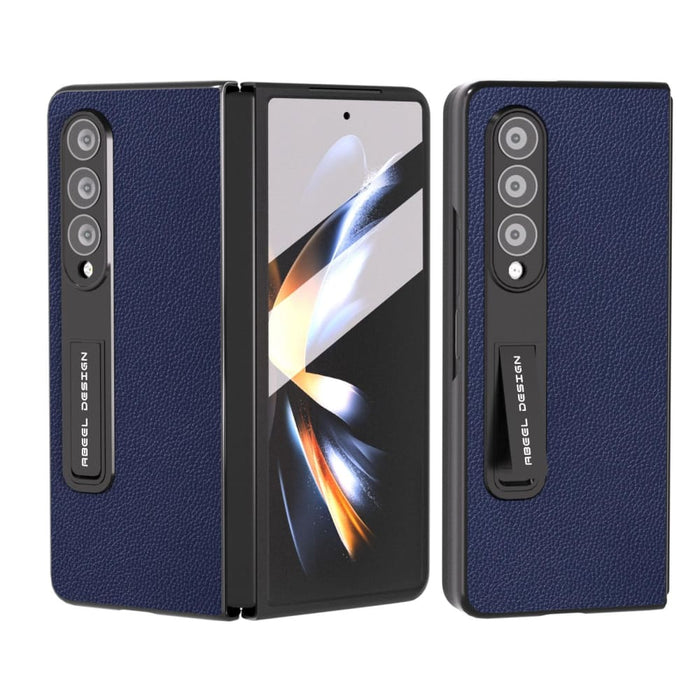 Leather Phone Case With Holder For Samsung Galaxy z Fold 4