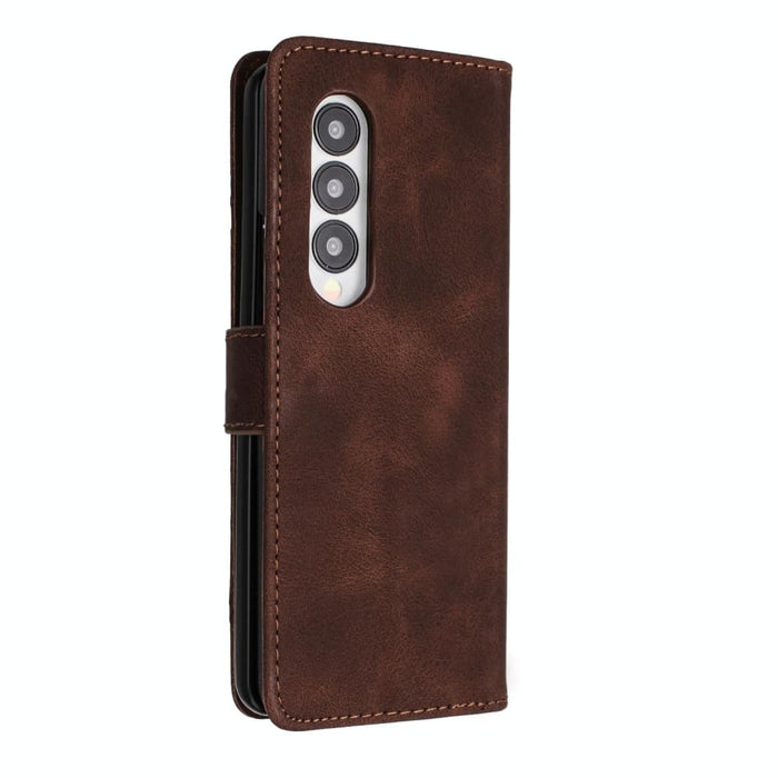 Leather Phone Case With Line Pattern Smooth Skin Feel