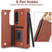 Leather Phone Case With Pen Slot For Samsung Galaxy z Fold 4