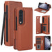 Leather Phone Case With Pen Slot For Samsung Galaxy z Fold 4