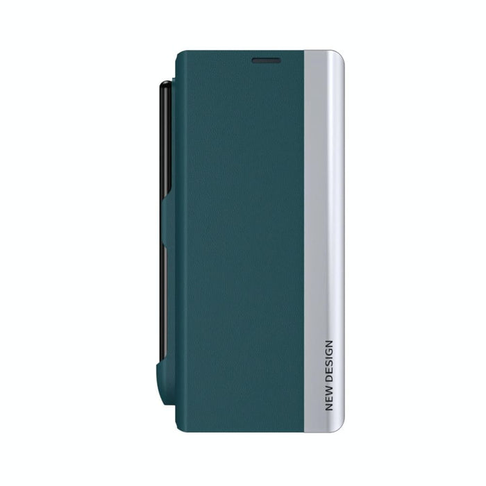 Leather Phone Case With Pen Slot Shockproof For Samsung