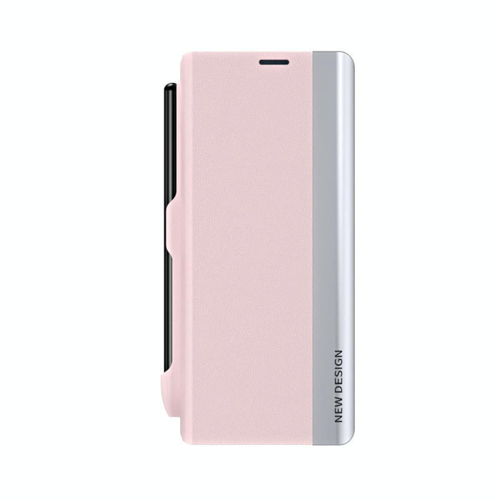 Leather Phone Case With Pen Slot Shockproof For Samsung