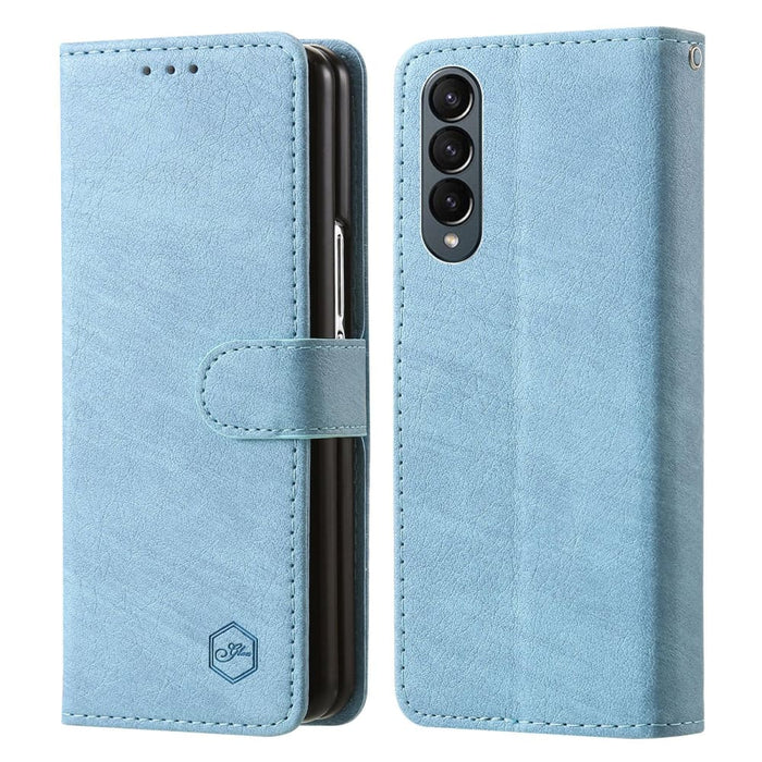 Leather Texture Pu Tpu Phone Case For Samsung Galaxy z Fold