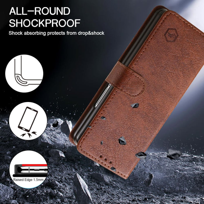 Leather Texture Pu Tpu Phone Case For Samsung Galaxy z Fold