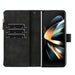 Leather Zip Wallet With Rhombus Texture For Samsung Galaxy