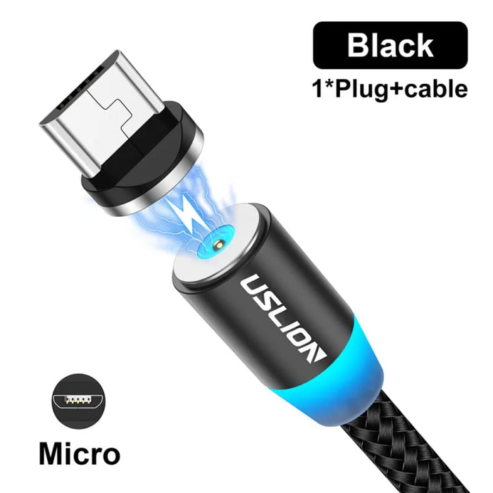 Led Magnetic Usb Cable For Iphone Android