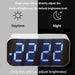 Led Mirror Table Clock