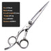 Left Handed 7.5 Inch Professional Pet Grooming Scissors