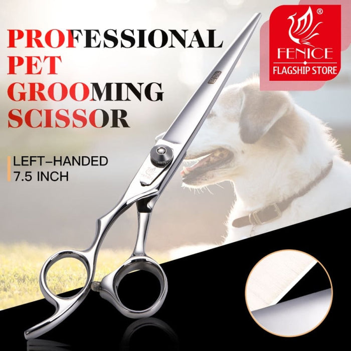 Left Handed 7.5 Inch Professional Pet Grooming Scissors