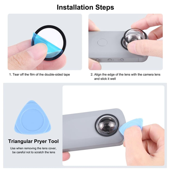 Lens Guard Pc Protective Cover Kits For Ricoh Theta Sc2/s/v