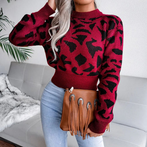 Leopard Pattern Sweater for Women