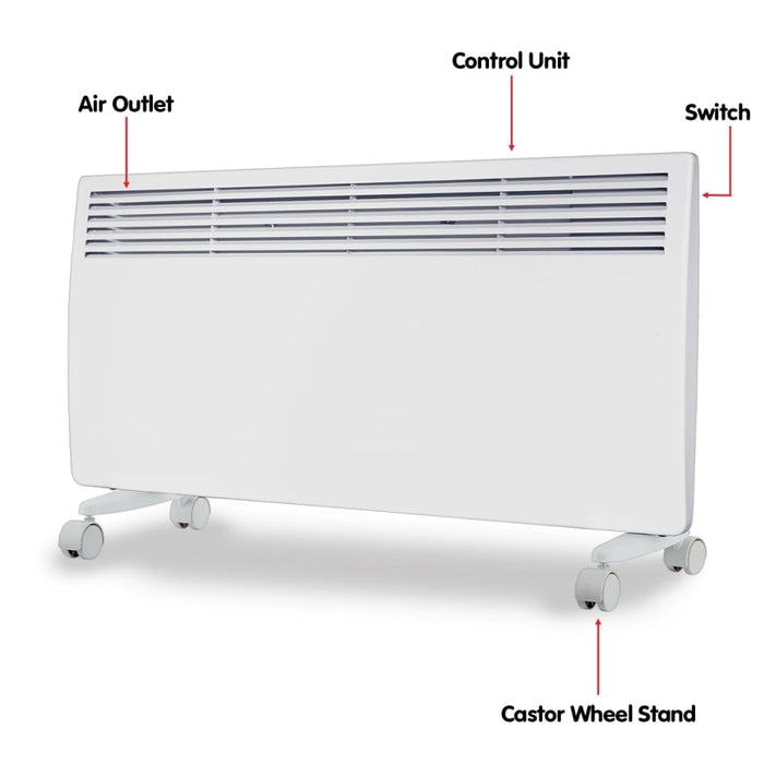 Levante Ndm-20wt 2000w Electric Panel Heater Wifi