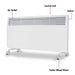 Levante Ndm-20wt 2000w Electric Panel Heater Wifi