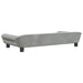 Dog Bed Light Grey 100x50x21 Cm Velvet Oixbbl