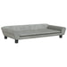 Dog Bed Light Grey 100x50x21 Cm Velvet Oixbbl