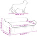 Dog Bed Light Grey 70x40x24 Cm Velvet Oiokpx