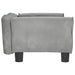 Dog Bed Light Grey 70x45x30 Cm Velvet Oionxp