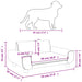 Dog Bed Light Grey 70x45x33 Cm Velvet Oioknk