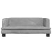 Dog Bed Light Grey 80x45x30 Cm Velvet Oionkp