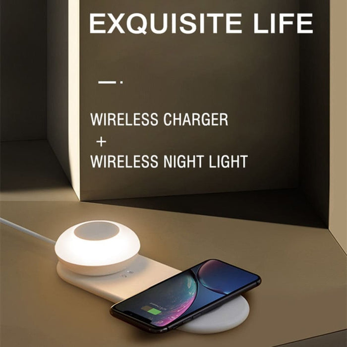 Led Light Wireless Charger With Hidden Hook