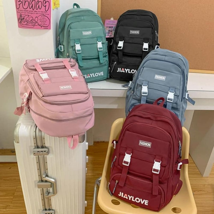 Lightweight Nylon School Backpack For Boys And Girls