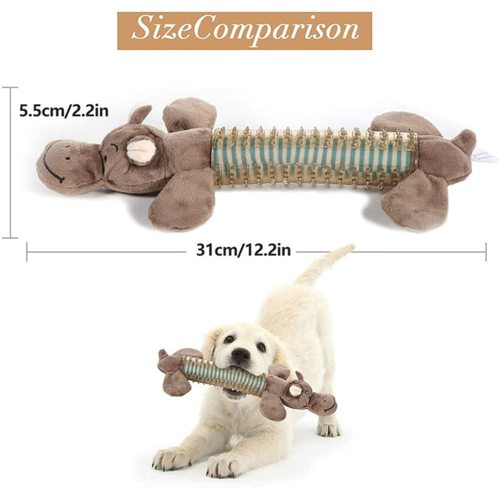 Lightweight Rubber Squeaker Dog Chew Teeth Shaped Animal