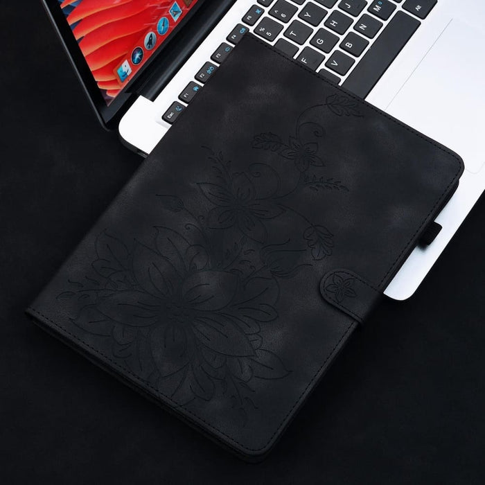 Lily Embossed Leather Smart Tablet Case